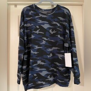 NWT! Athleta Studio to Street Printed Camo Relaxed Sweatshirt Size 1X